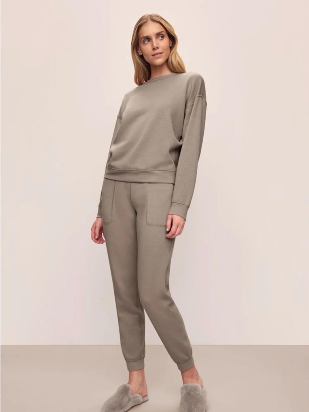 Eberjey brand new Women's Taupe Jogger Pants - Casual Comfort
